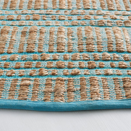Safavieh Natural Fiber Nfb651K Teal/Natural Rug.