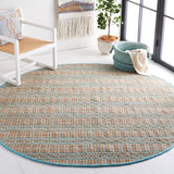 Safavieh Natural Fiber Nfb651K Teal/Natural Rug.