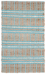 Safavieh Natural Fiber Nfb651K Teal/Natural Rug.