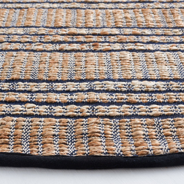 Safavieh Natural Fiber Nfb651N Navy/Natural Rug.