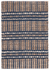 Safavieh Natural Fiber Nfb651N Navy/Natural Rug.
