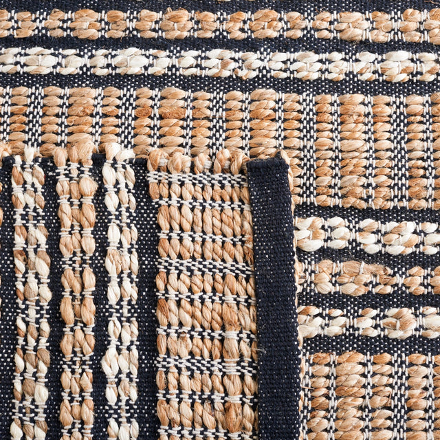 Safavieh Natural Fiber Nfb651N Navy/Natural Rug.