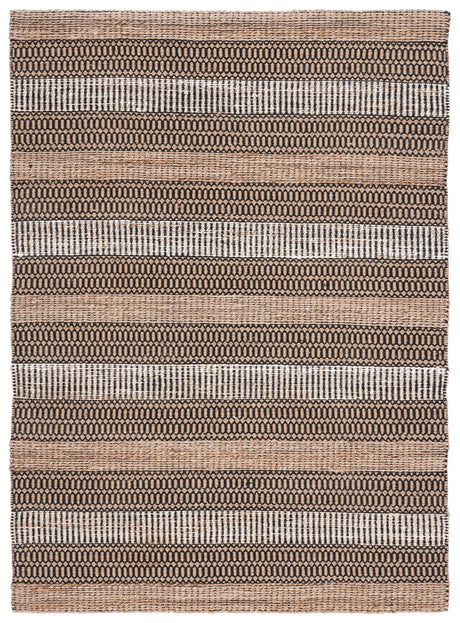 Safavieh Natural Fiber Nfb652Z Black/Natural Rug.