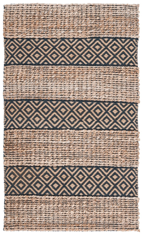 Safavieh Natural Fiber Nfb653H Charcoal/Natural Rug.