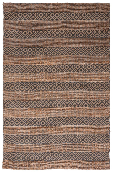 Safavieh Natural Fiber Nfb653H Charcoal/Natural Rug.