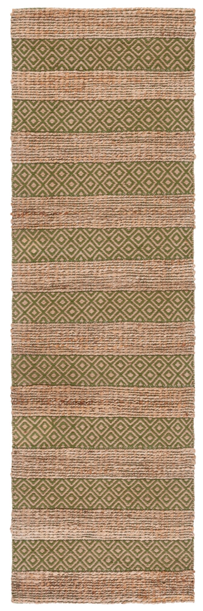 Safavieh Natural Fiber Nfb653Y Green/Natural Rug.