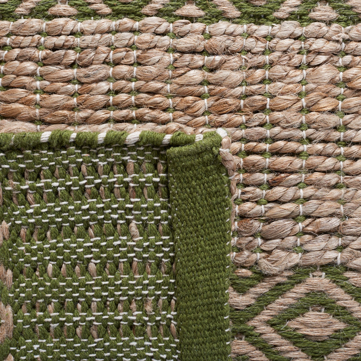 Safavieh Natural Fiber Nfb653Y Green/Natural Rug.
