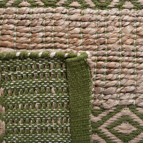 Safavieh Natural Fiber Nfb653Y Green/Natural Rug.