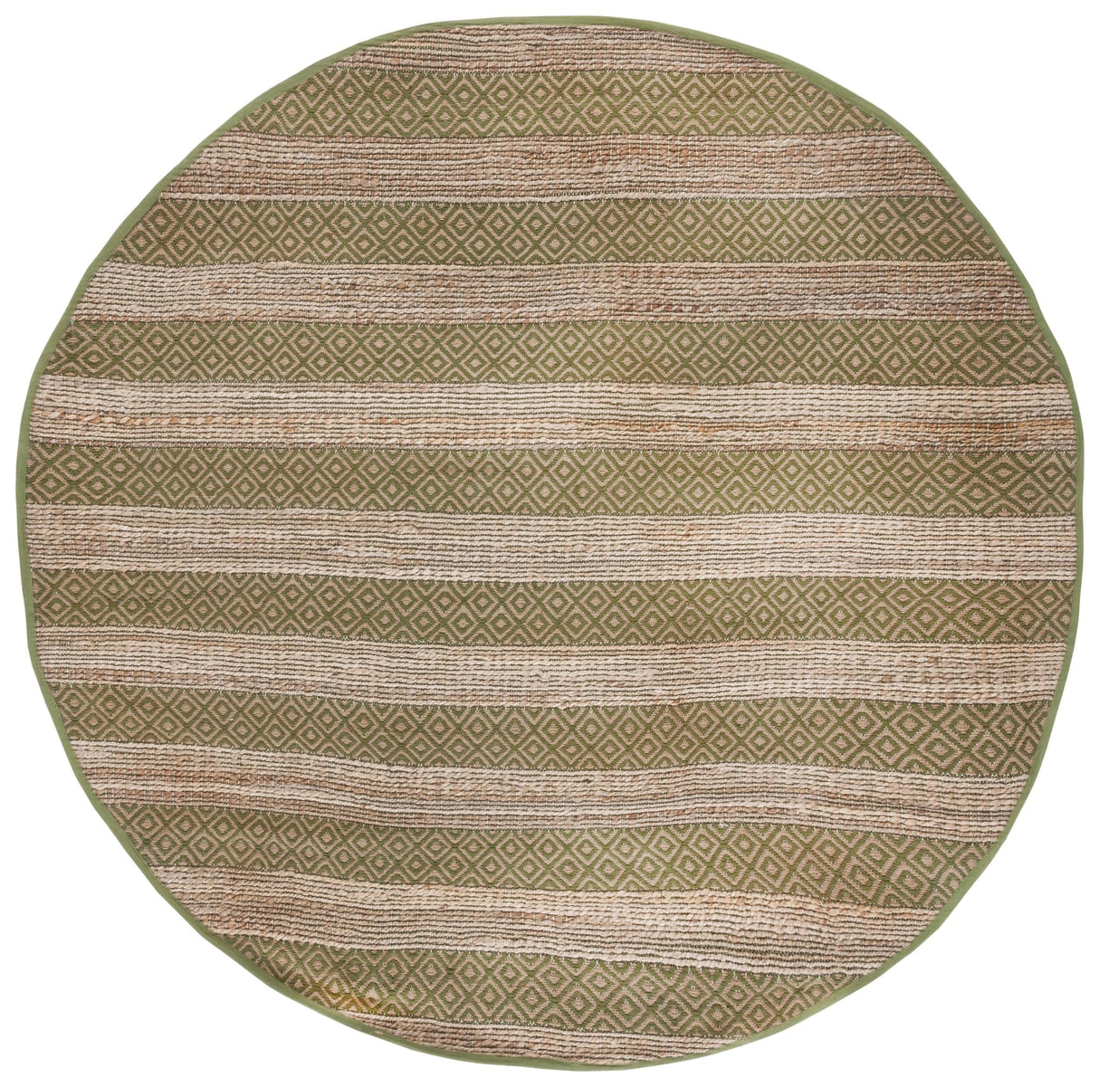 Safavieh Natural Fiber Nfb653Y Green/Natural Rug.