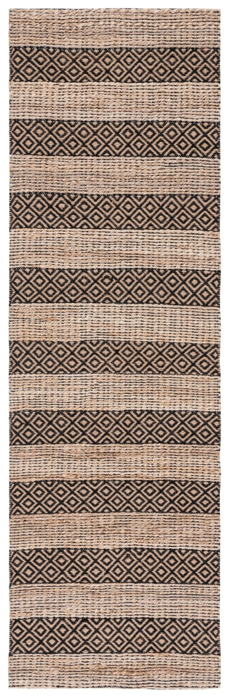 Safavieh Natural Fiber Nfb653Z Black/Natural Rug.
