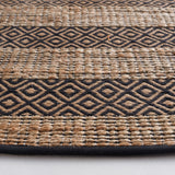 Safavieh Natural Fiber Nfb653Z Black/Natural Rug.