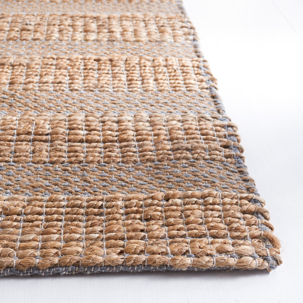 Safavieh Natural Fiber Nfb654F Grey/Natural Rug.