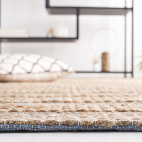 Safavieh Natural Fiber Nfb654M Light Blue/Natural Rug.