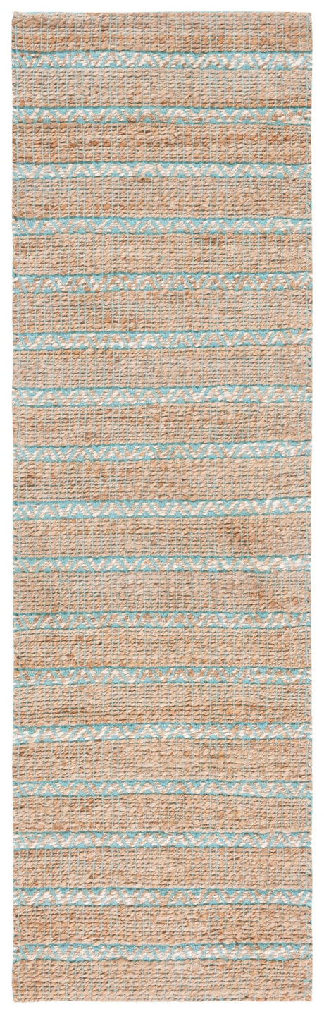 Safavieh Natural Fiber Nfb655K Teal/Natural Rug.