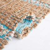 Safavieh Natural Fiber Nfb655K Teal/Natural Rug.