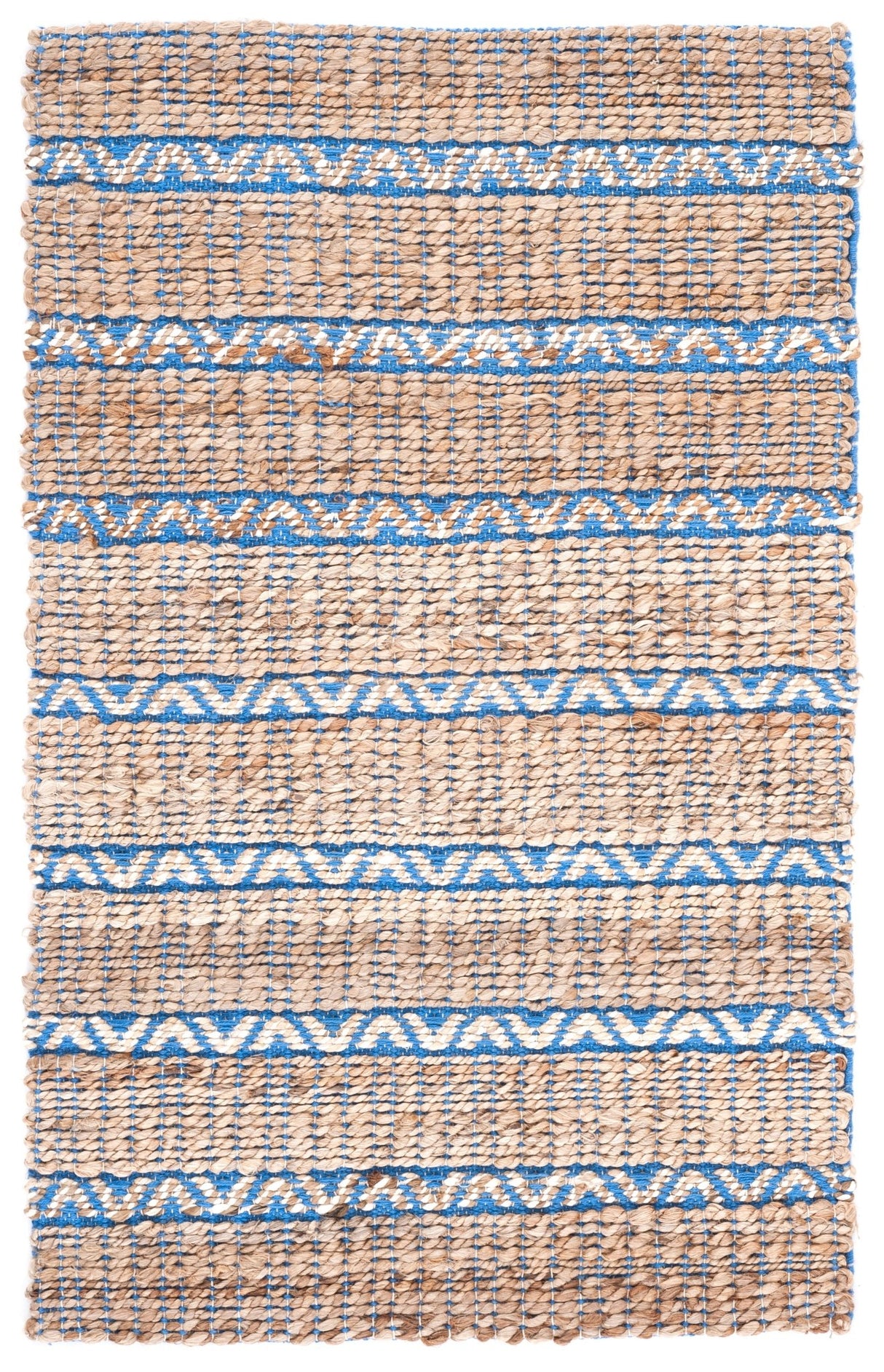 Safavieh Natural Fiber Nfb655M Blue/Natural Rug.