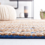 Safavieh Natural Fiber Nfb655M Blue/Natural Rug.