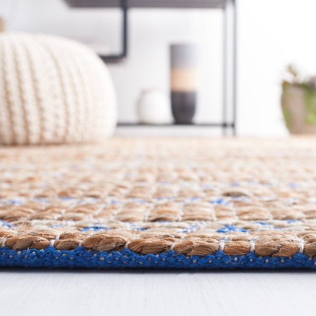 Safavieh Natural Fiber Nfb655M Blue/Natural Rug.