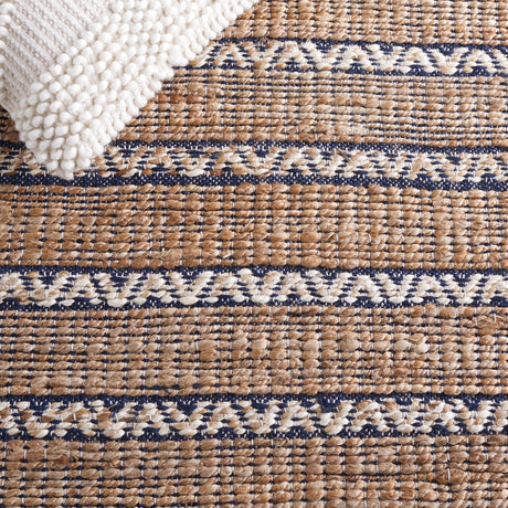 Safavieh Natural Fiber Nfb655N Navy/Natural Rug.
