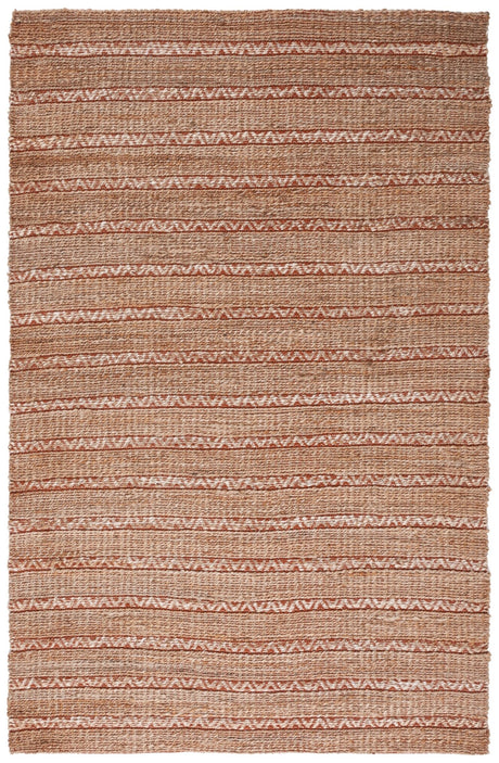 Safavieh Natural Fiber Nfb655P Rust/Natural Rug.