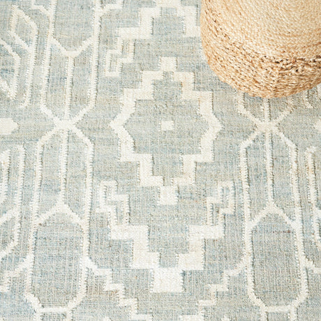 Safavieh Natural Fiber Nfb750J Light Blue/Ivory Rug.