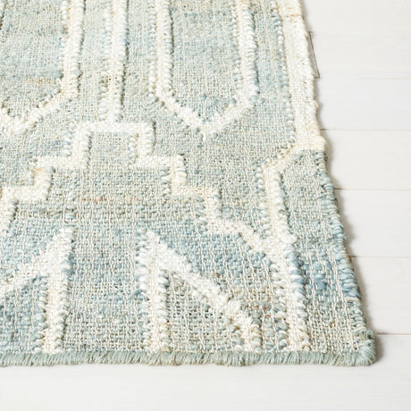 Safavieh Natural Fiber Nfb750J Light Blue/Ivory Rug.