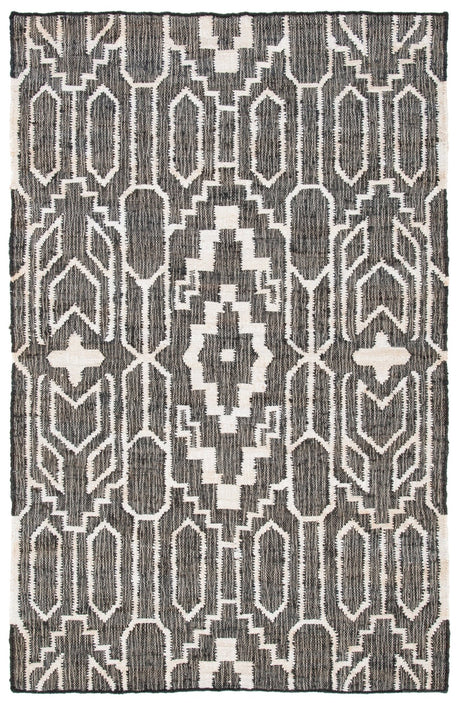 Safavieh Natural Fiber Nfb750Z Black/Ivory Rug.