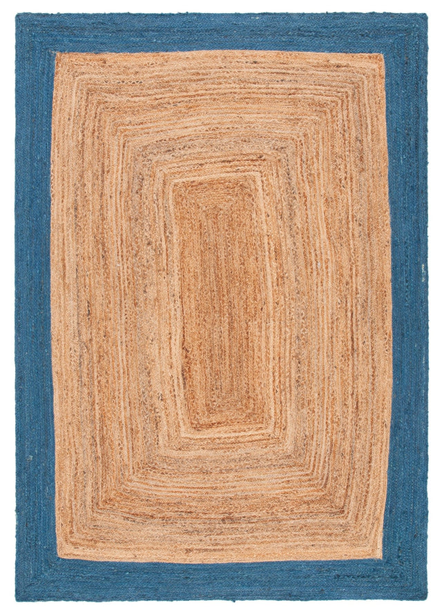 Safavieh Natural Fiber Nfb852M Natural/Blue Rug.
