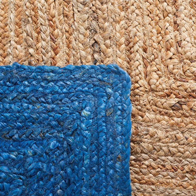Safavieh Natural Fiber Nfb852M Natural/Blue Rug.