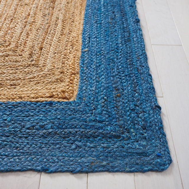 Safavieh Natural Fiber Nfb852M Natural/Blue Rug.