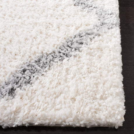 Safavieh Parma Shag Pma521A Cream/Grey Rug.
