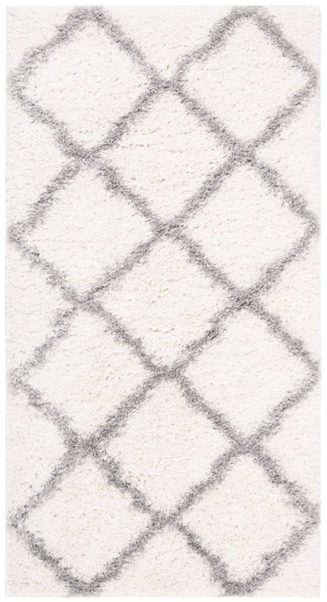 Safavieh Parma Shag Pma521A Cream/Grey Rug.