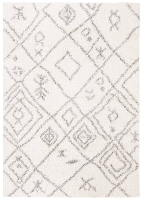 Safavieh Parma Shag Pma583A Cream/Grey Rug.