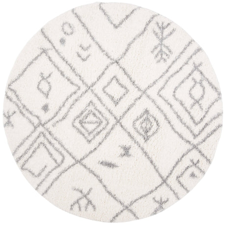 Safavieh Parma Shag Pma583A Cream/Grey Rug.