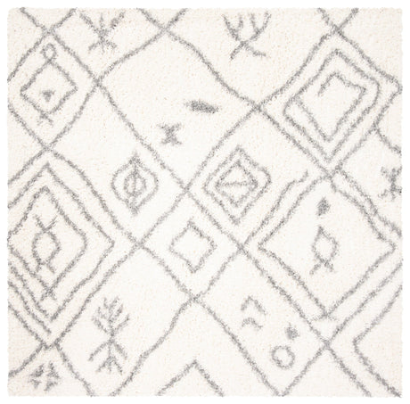 Safavieh Parma Shag Pma583A Cream/Grey Rug.