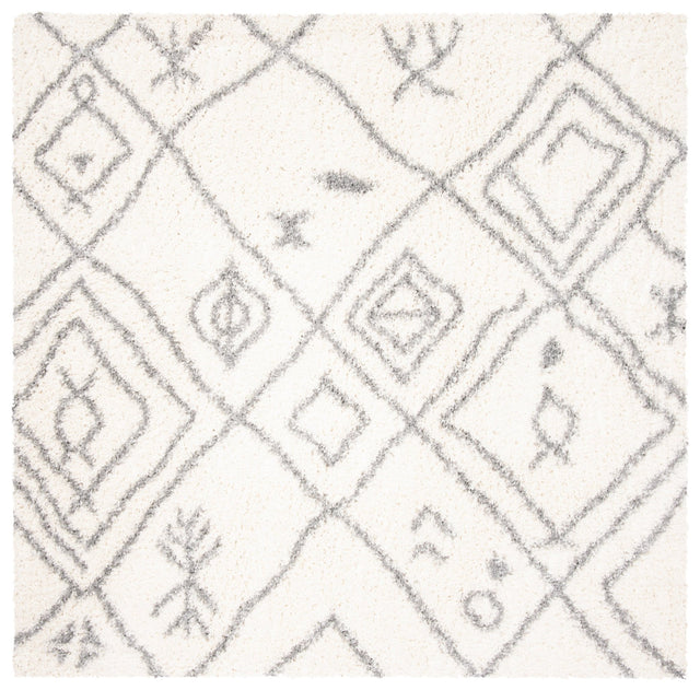 Safavieh Parma Shag Pma583A Cream/Grey Rug.