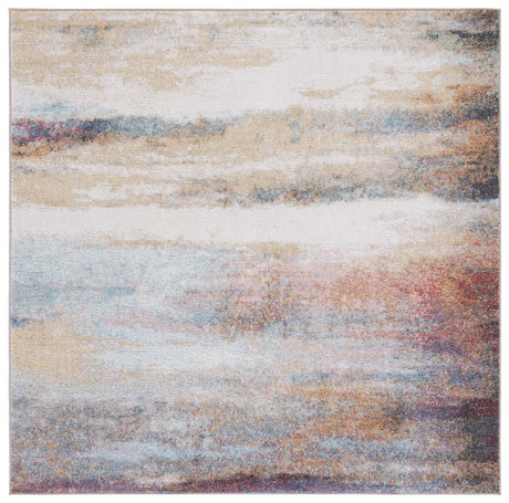 Safavieh Phoenix Phx542Q Rust Blue/Ivory Rug.