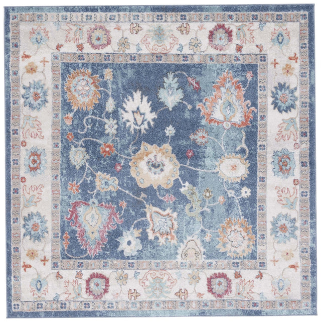Safavieh Phoenix Phx591N Navy/Ivory Rug.