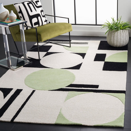 Safavieh Rodeo Drive Rd856Y Green/Black Rug.