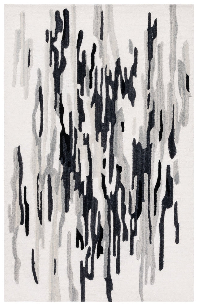 Safavieh Rodeo Drive Rd858Z Ivory/Black Rug.