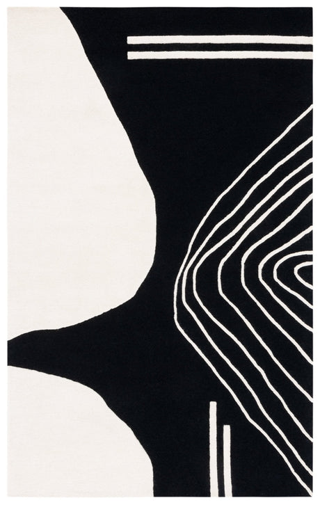 Safavieh Rodeo Drive Rd860Z Black/Ivory Rug.