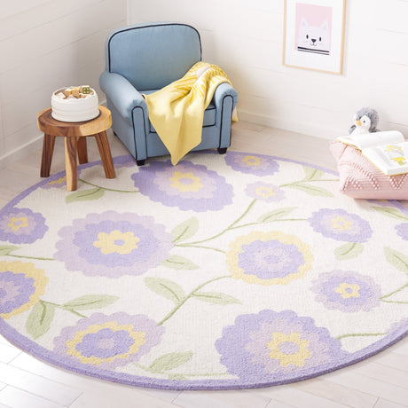 Safavieh Safavieh Kids Sfk355V Lavander/Ivory Rug.