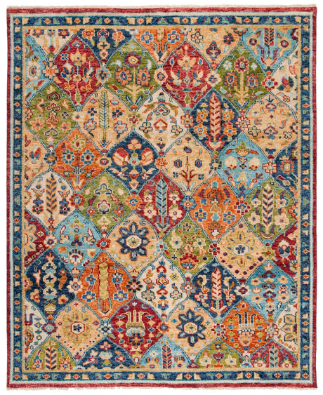 Safavieh Samarkand Srk123M Blue/Red Rug.