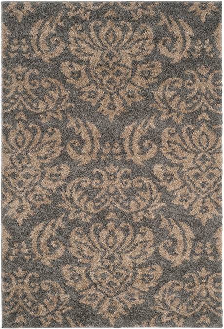 Safavieh Shag Sg460 Grey/Beige Rug.
