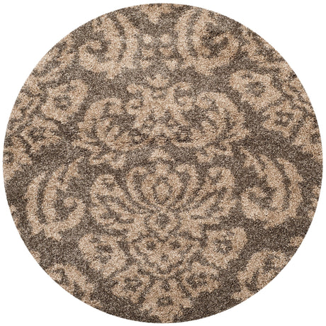 Safavieh Shag Sg460 Smoke/Beige Rug.