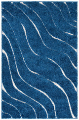 Safavieh Shag Sg472 Dark Blue/Cream Rug.