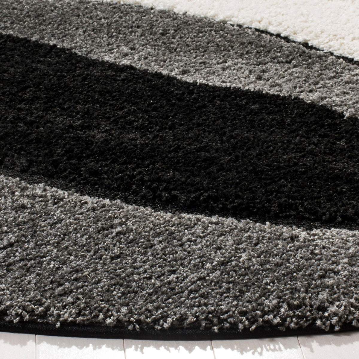 Safavieh Shag Sg475 Grey/Black Rug.