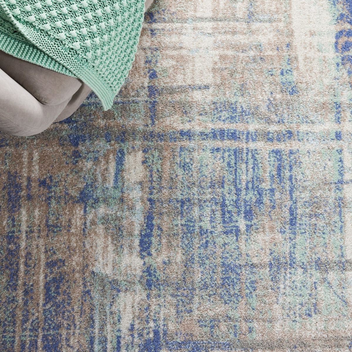 Safavieh Skyler Sky506F Grey Beige/Blue Rug.
