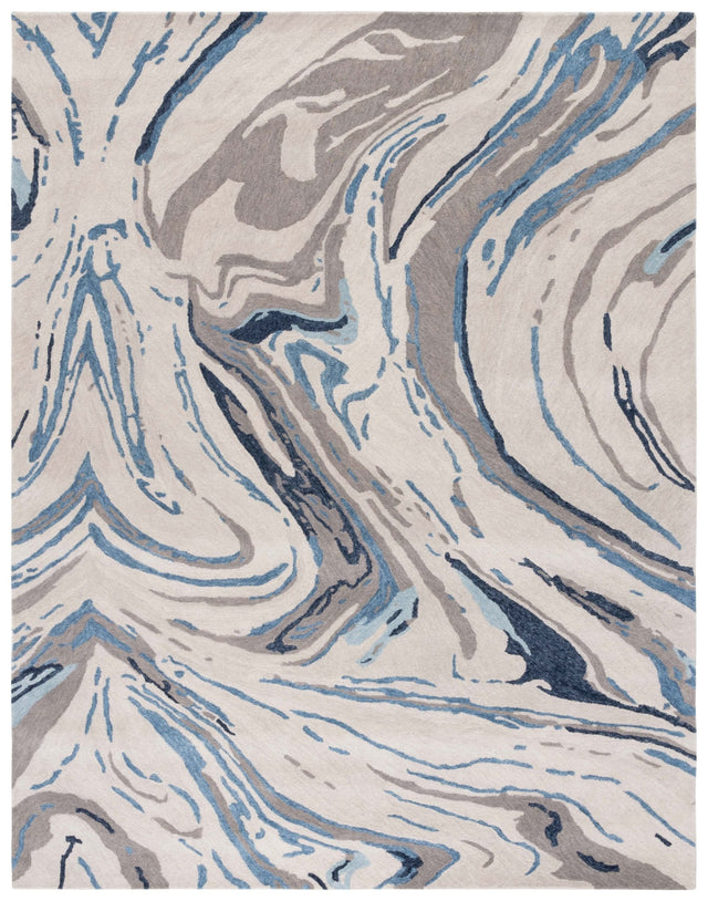 Safavieh Soho Soh679F Grey/Blue Rug.