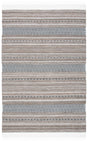 Safavieh Striped Kilim Stk101Z Black/Ivory Rug.